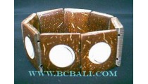 Coco Wood Bracelets Shells