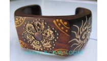 Fashion Bracelets Wooden Painted