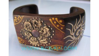 Fashion Bracelets Wooden Painted