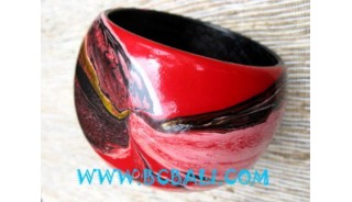 Hand Painted Wooden Bangle