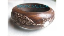 Handmade Painted Woods Bangle