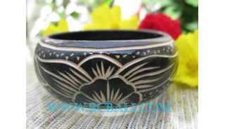 Medium Wooden Bangles Carved