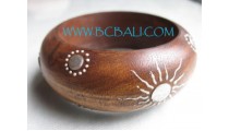 Natural Prada Wooden Bangle