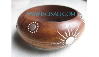 Natural Prada Wooden Bangle