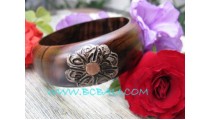 Natural Sono Wooden Painting Bangle