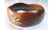 Natural Wooden Painted Bangles