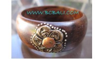 Simply Floral Wooden Bangles Fashion