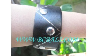 Steel Wood Bracelet