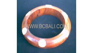 Teak Wood Shells Bracelets