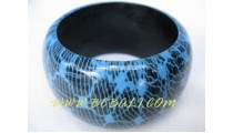 Wood Bangle Painted