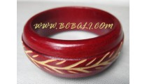 Wood Carved Bangle