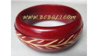 Wood Carved Bangle