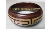 Wood Carved Bangles