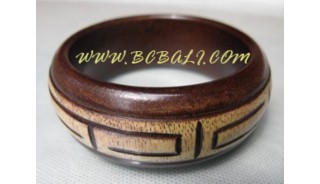 Wood Carved Bangles