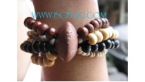 Wooden Beaded Bracelets