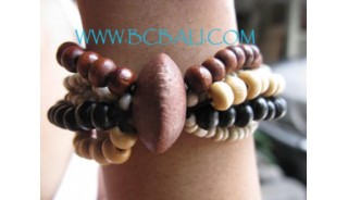 Wooden Beaded Bracelets