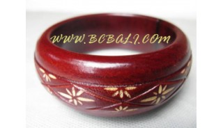 Wooden Carved Bangles