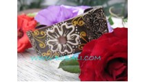 Wooden Hand Painted Bangle Square