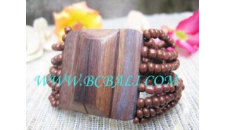 Bead Wooden Buckle Bracelet