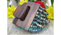 Bracelet Bead With Buckle Wood