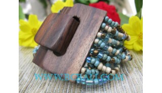 Bracelet Bead With Buckle Wood