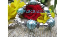 Elastic Bead Bracelets Steel