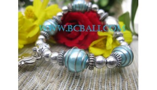 Elastic Bead Bracelets Steel