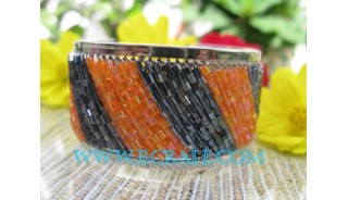 Mix Color Bead Bracelet Steel