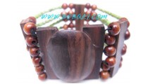 Organic Beads Wooden Bracelets