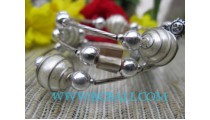Spiral Beads Bracelets Stainless