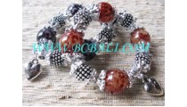 Unique Steel Bead Bracelet