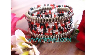 Woman Beads Bracelets Handmade