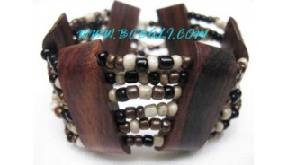 Woman Beads Wooden Bracelets