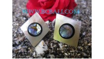 Abalone Screw Shell Earrings