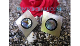 Abalone Screw Shell Earrings