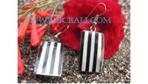 Bali Steel Shell Earrings