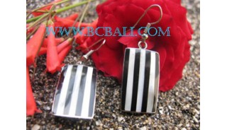 Bali Steel Shell Earrings