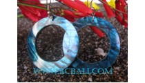 Crashing Shell Earring Blue