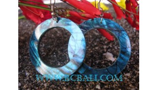 Crashing Shell Earring Blue