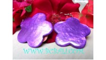 Flat Shell Earrings