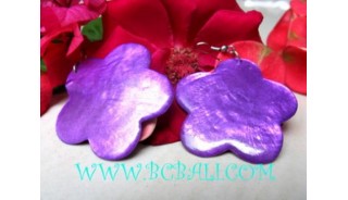 Flat Shell Earrings