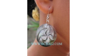 Floral Carved Shells Earring