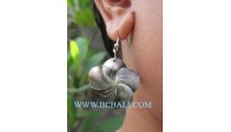 Floral Seashells Carving Earrings