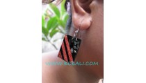 Great Red Coral Earring Resin Fashion