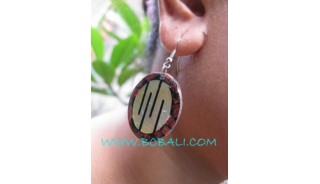 Handmade Paua Shells Coral Earring