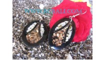 Hook Earrings Crushing Shell