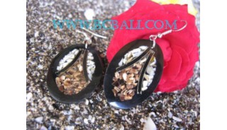 Hook Earrings Crushing Shell