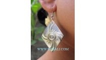 Mother Pearls Shells Carved Earrings