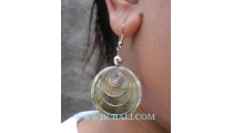 Natural Shells Mother Pearls Steel Earrings