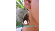 Pearls Nautilus Seashells Earrings